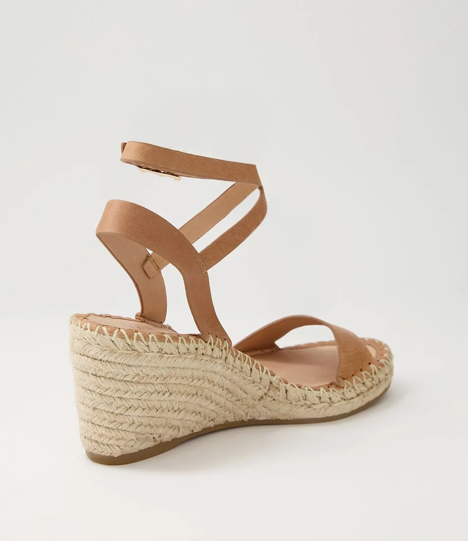 Tan Leather Espadrilles