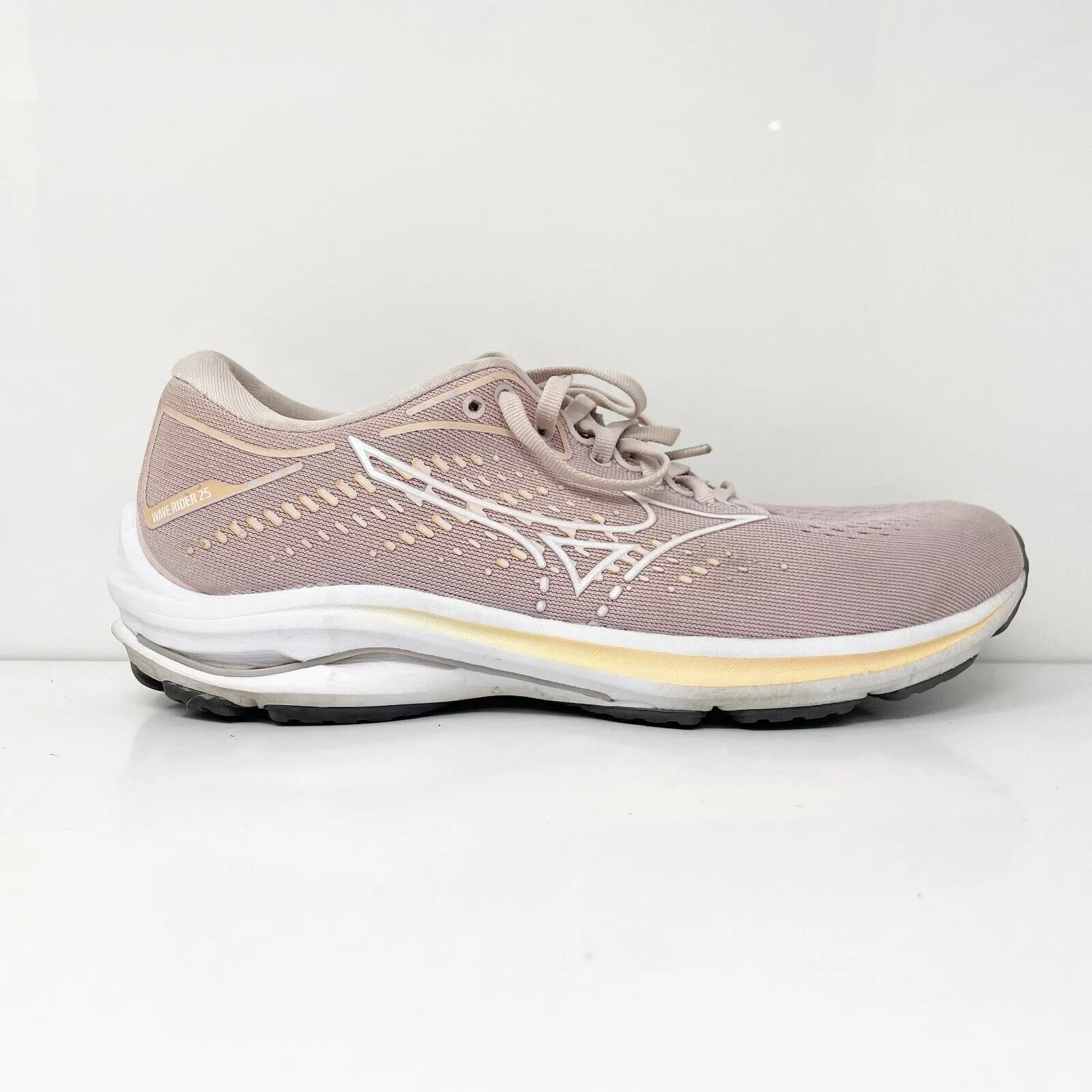 Mizuno Womens Wave Rider 25 411323 6K00 Pink Running Shoes Sneakers Size 8