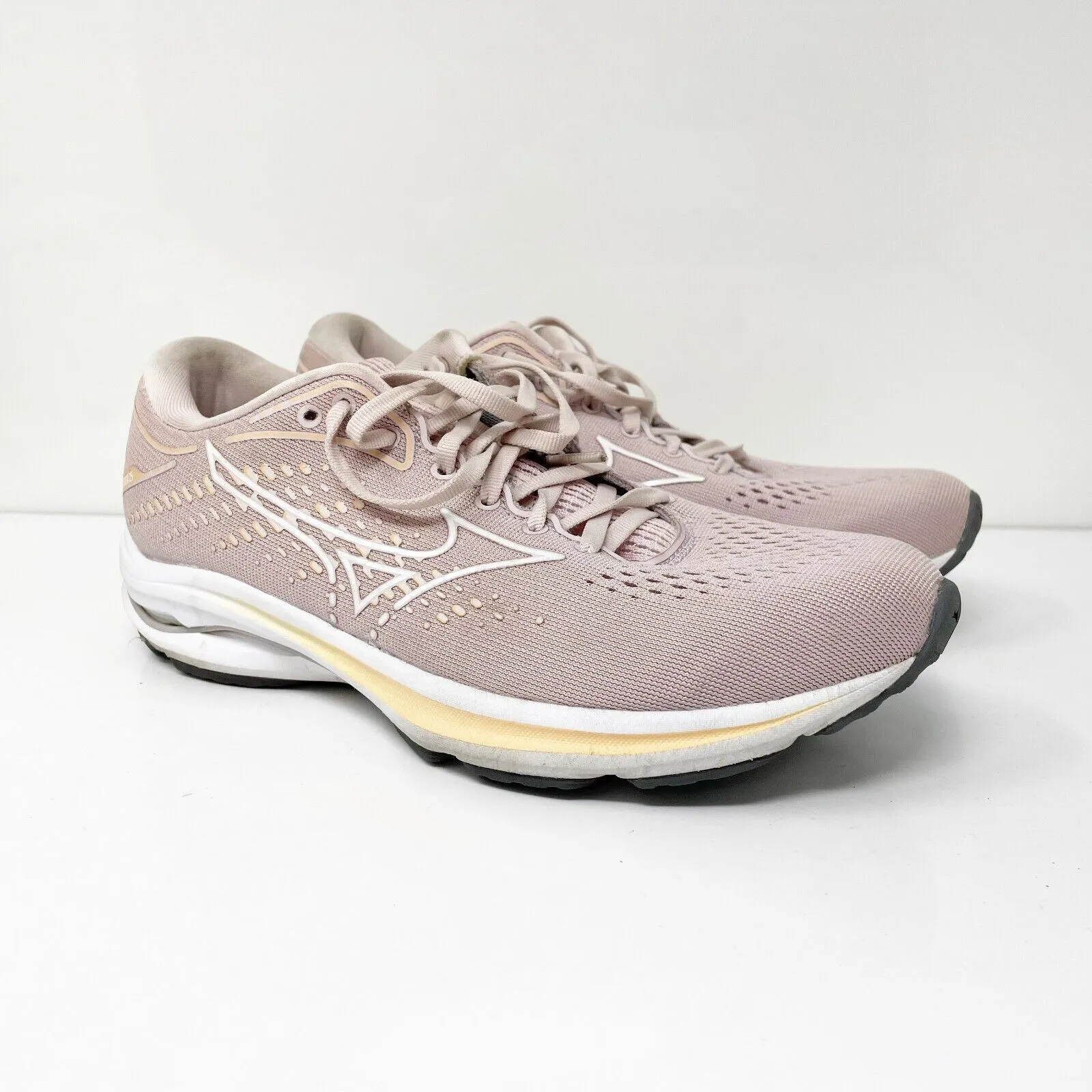 Mizuno Womens Wave Rider 25 411323 6K00 Pink Running Shoes Sneakers Size 8