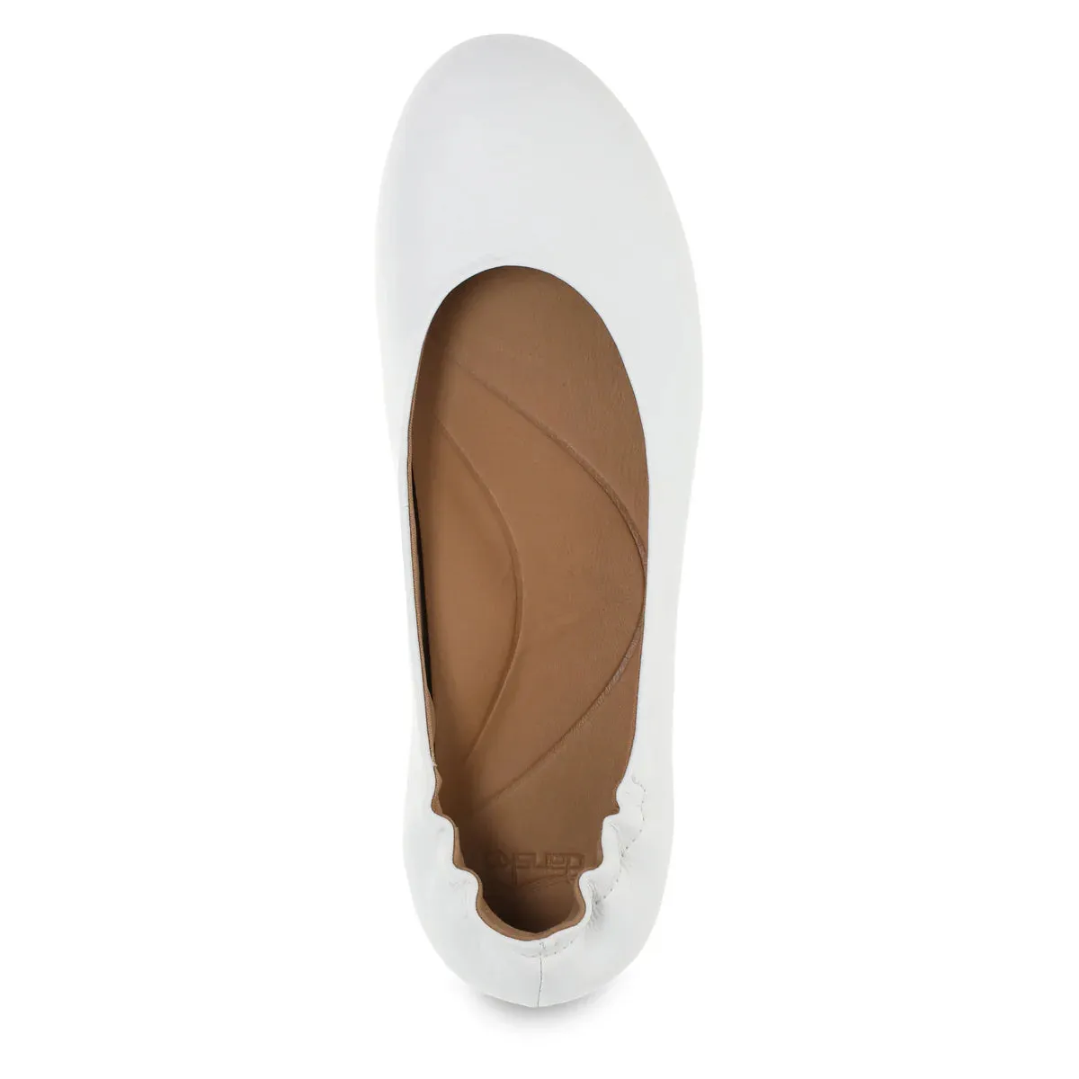  Mollie Perennial Ballet Flat in White  