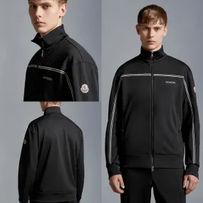 MONCLER Triacetate Sweatshirt with Zip-Up Front