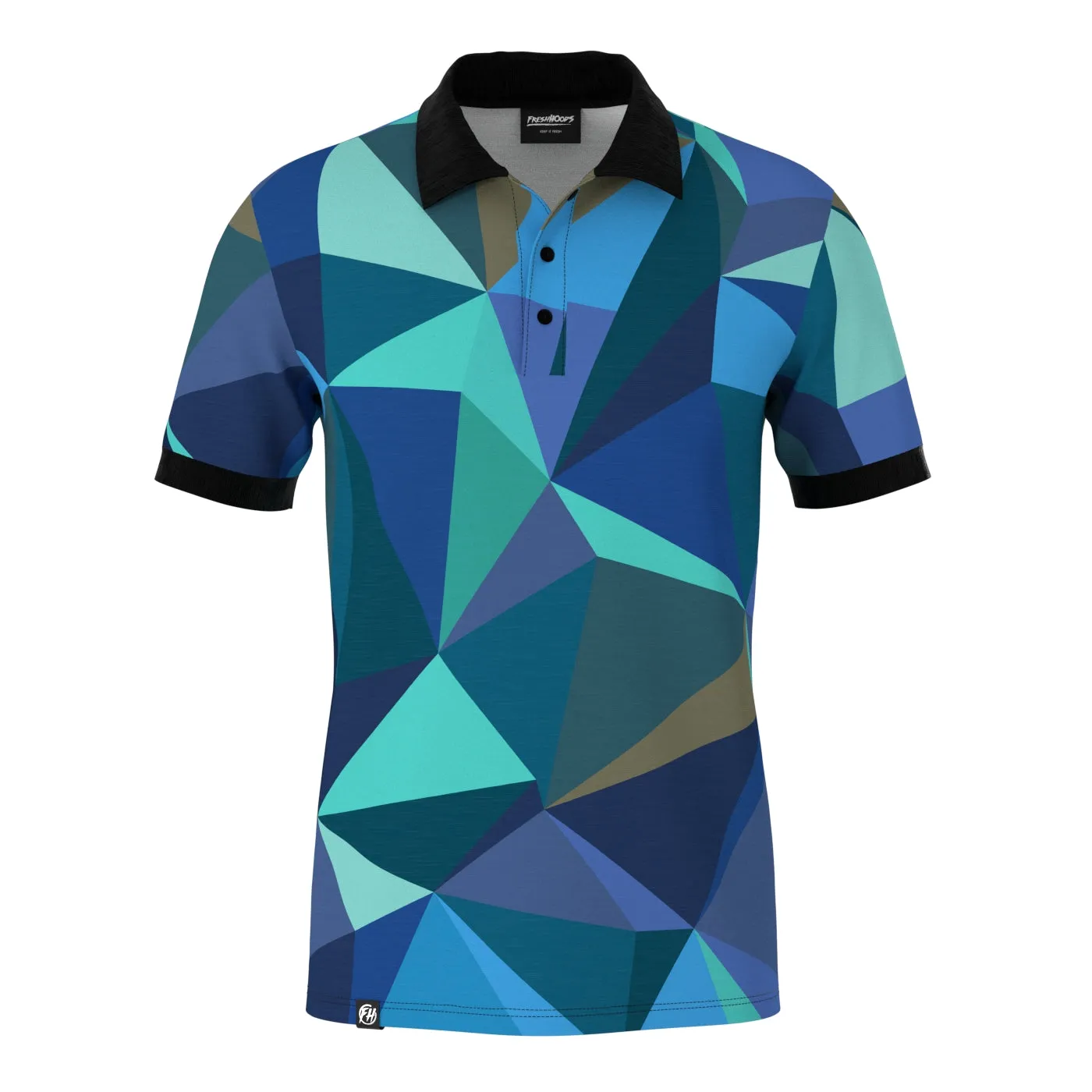 Moonlit Cubes Polo Shirt