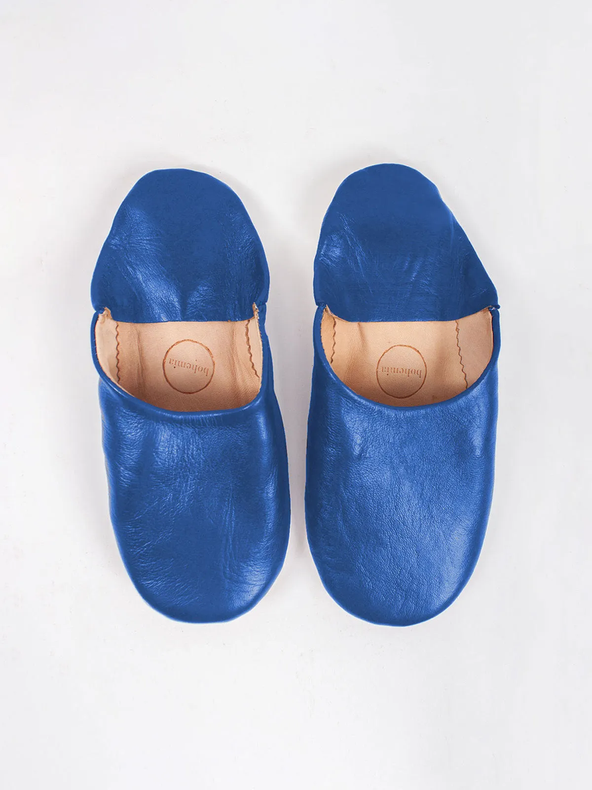 Moroccan Babouche Basic Slippers, Majorelle Blue