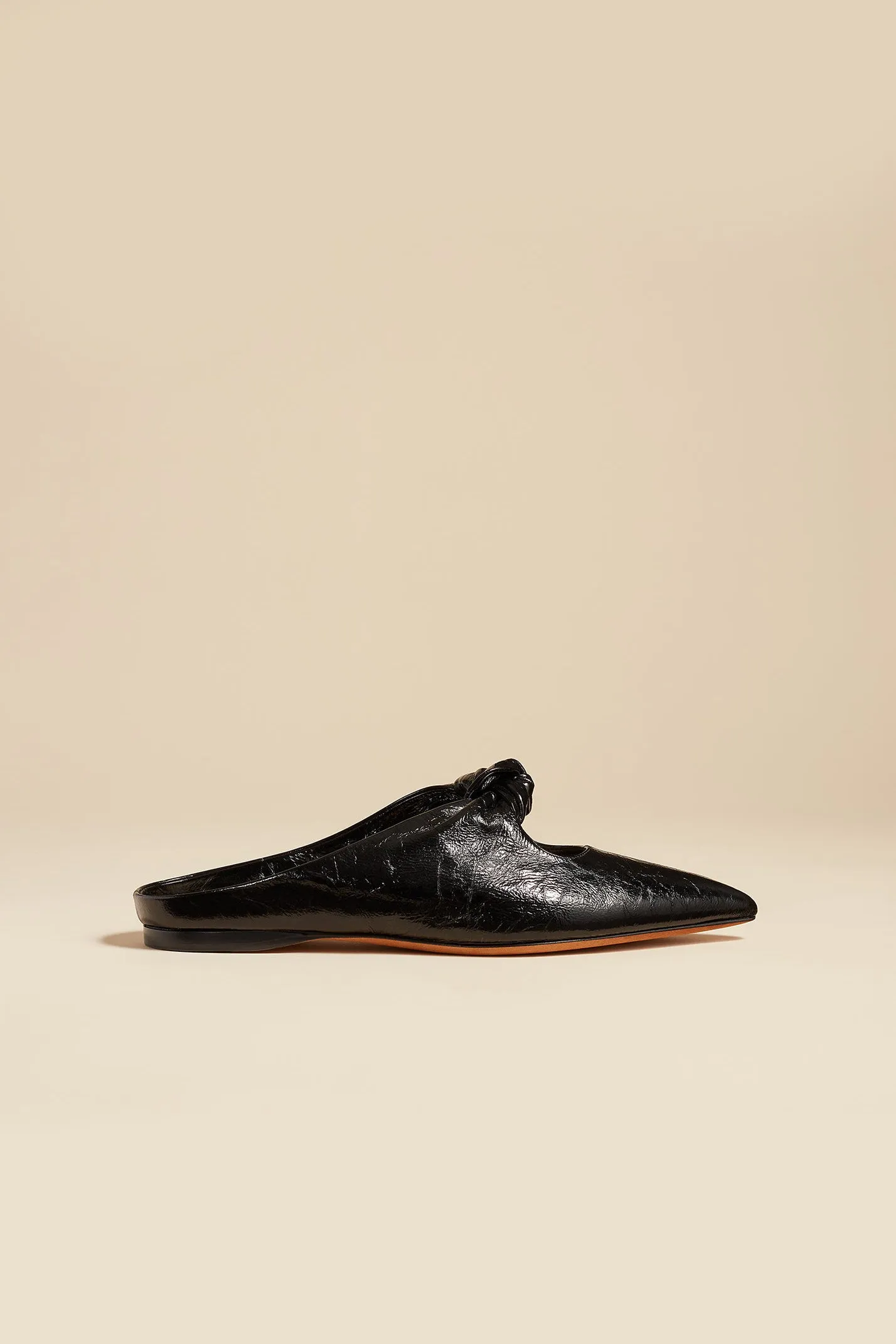 Mules Rowan Flat in Schwarz