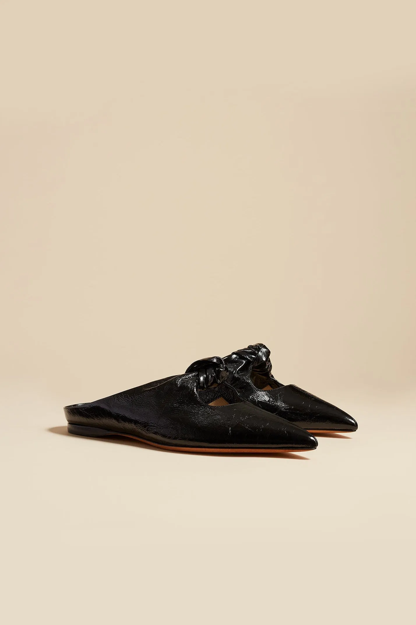 Mules Rowan Flat in Schwarz