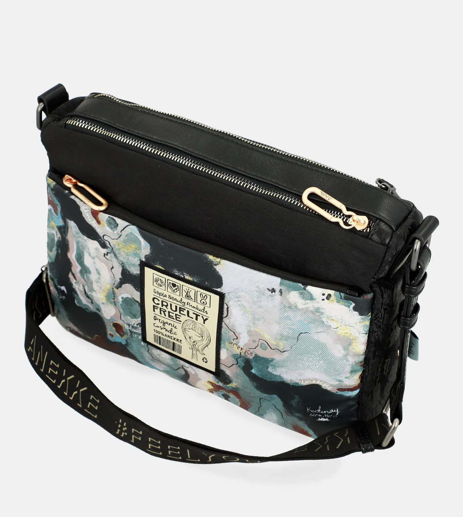 Nature Woods rectangular shoulder bag