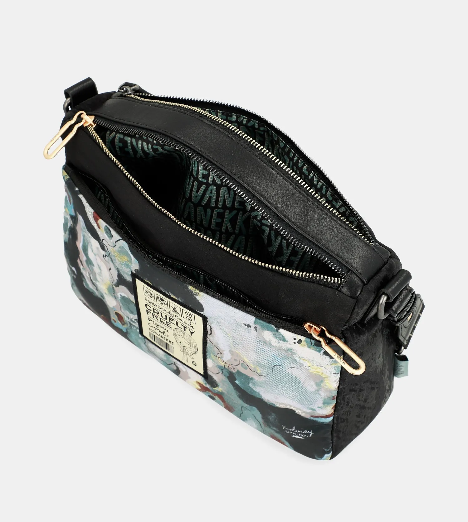 Nature Woods rectangular shoulder bag