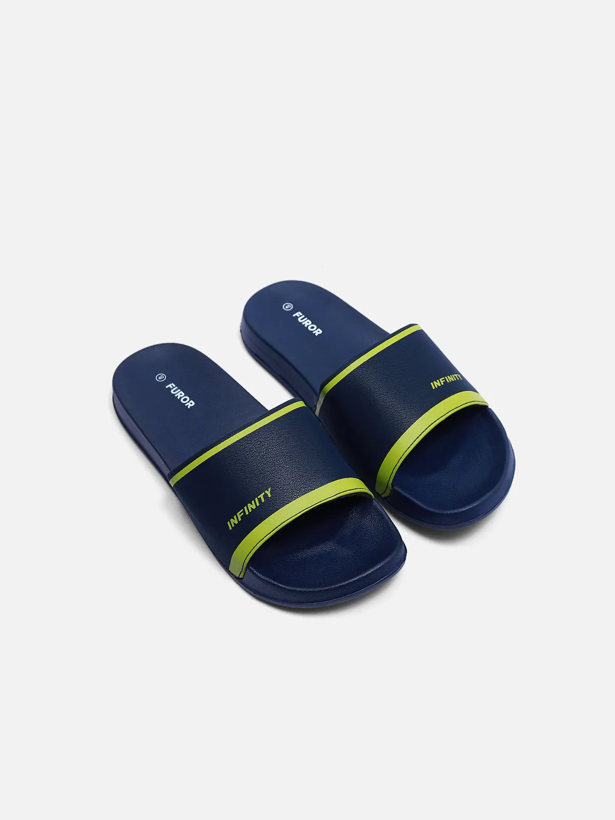 Navy Blue Slides - FAMSD24-001