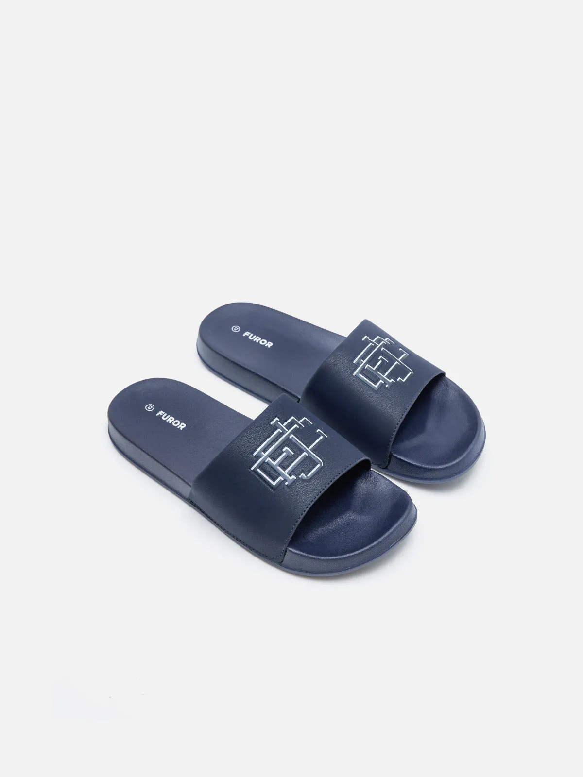 Navy Blue Slides - FAMSD24-004