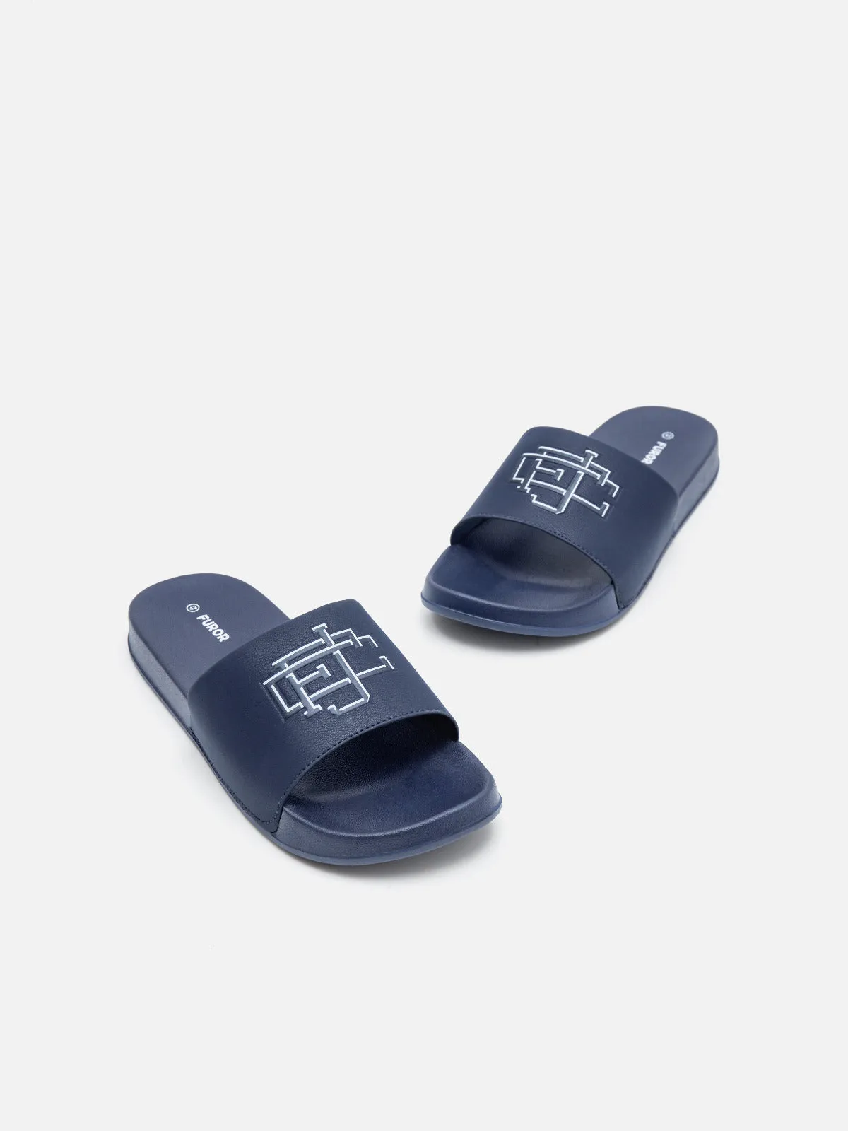 Navy Blue Slides - FAMSD24-004