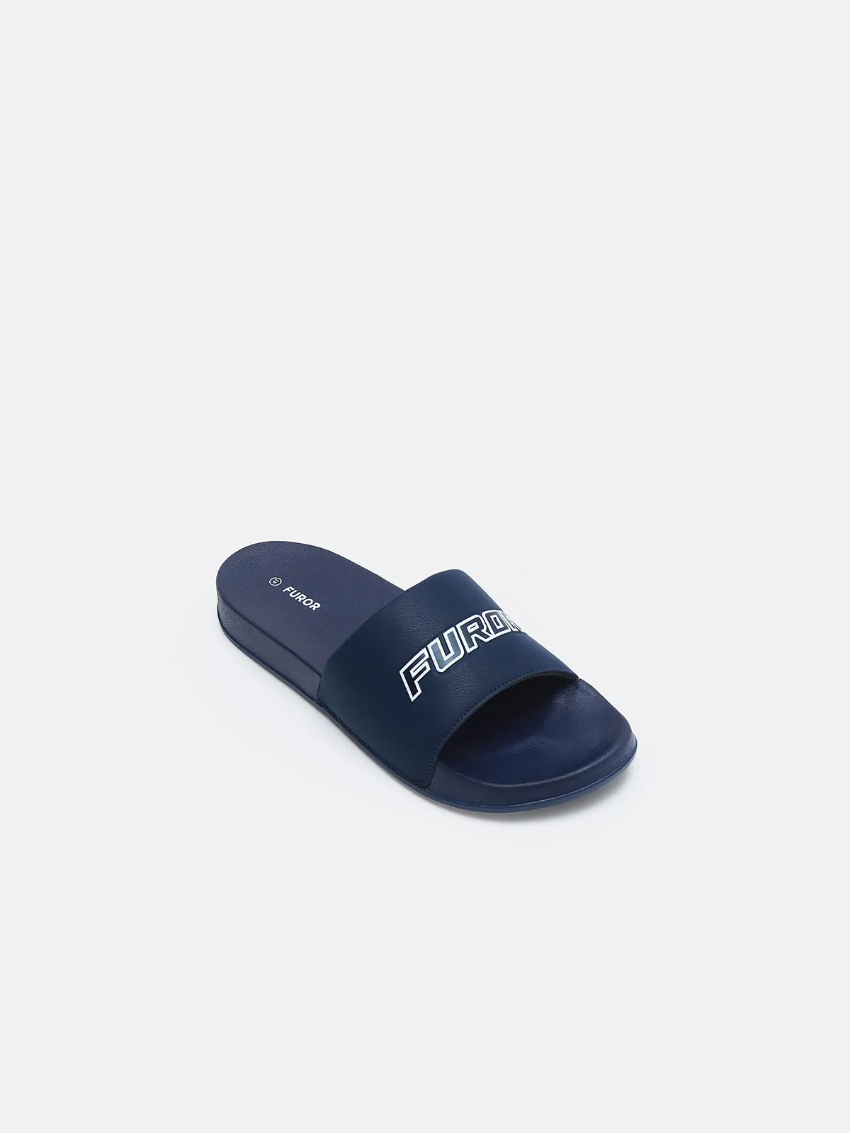 Navy Blue Slides - FAMSD24-006