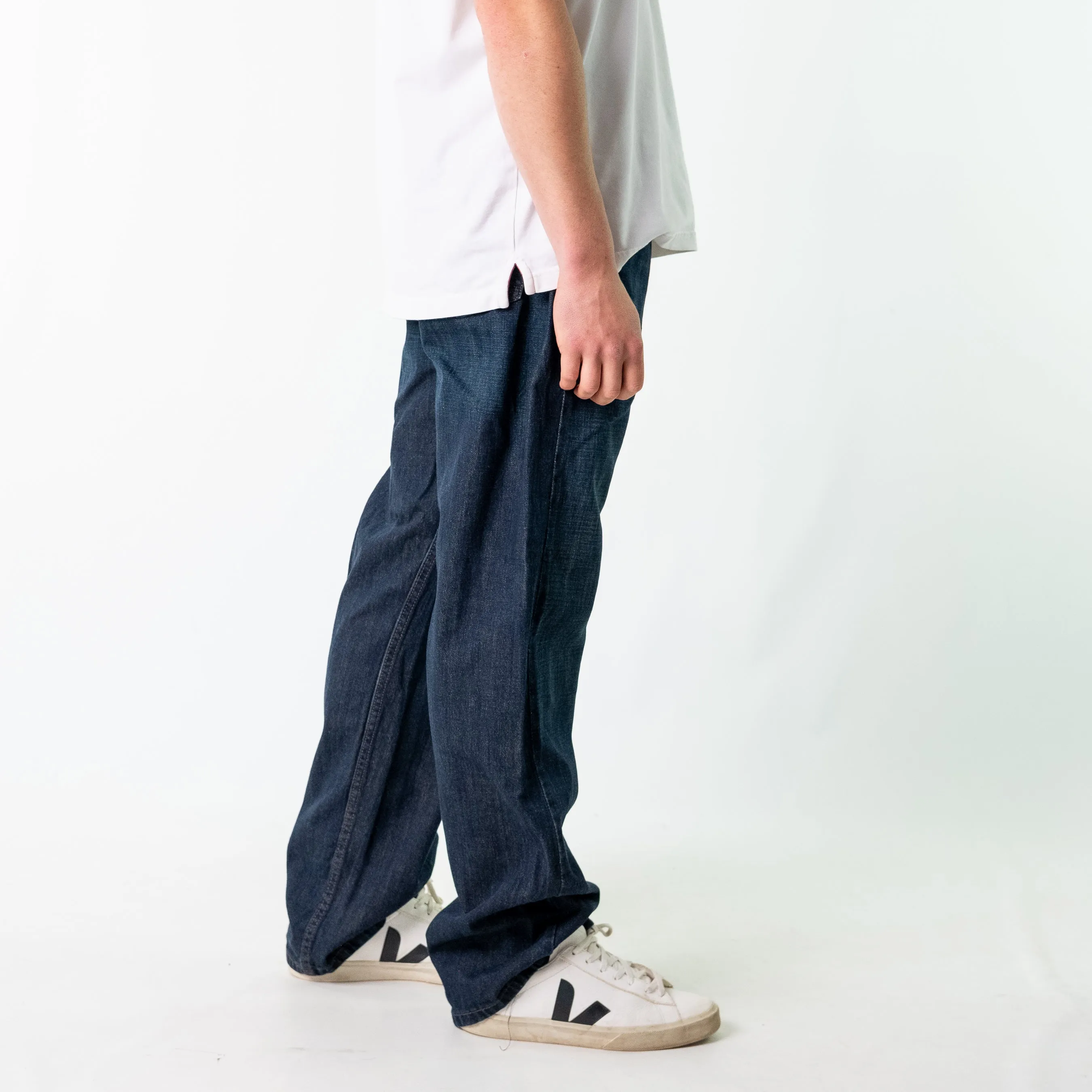 Navy Blue y2ks Levi's 569 Denim Jeans Baggy Pants (38x34)