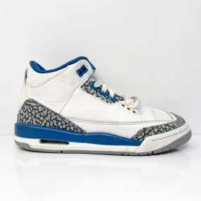 Nike Boys Air Jordan 3 DM0967-148 White Basketball Shoes Sneakers Size 4Y