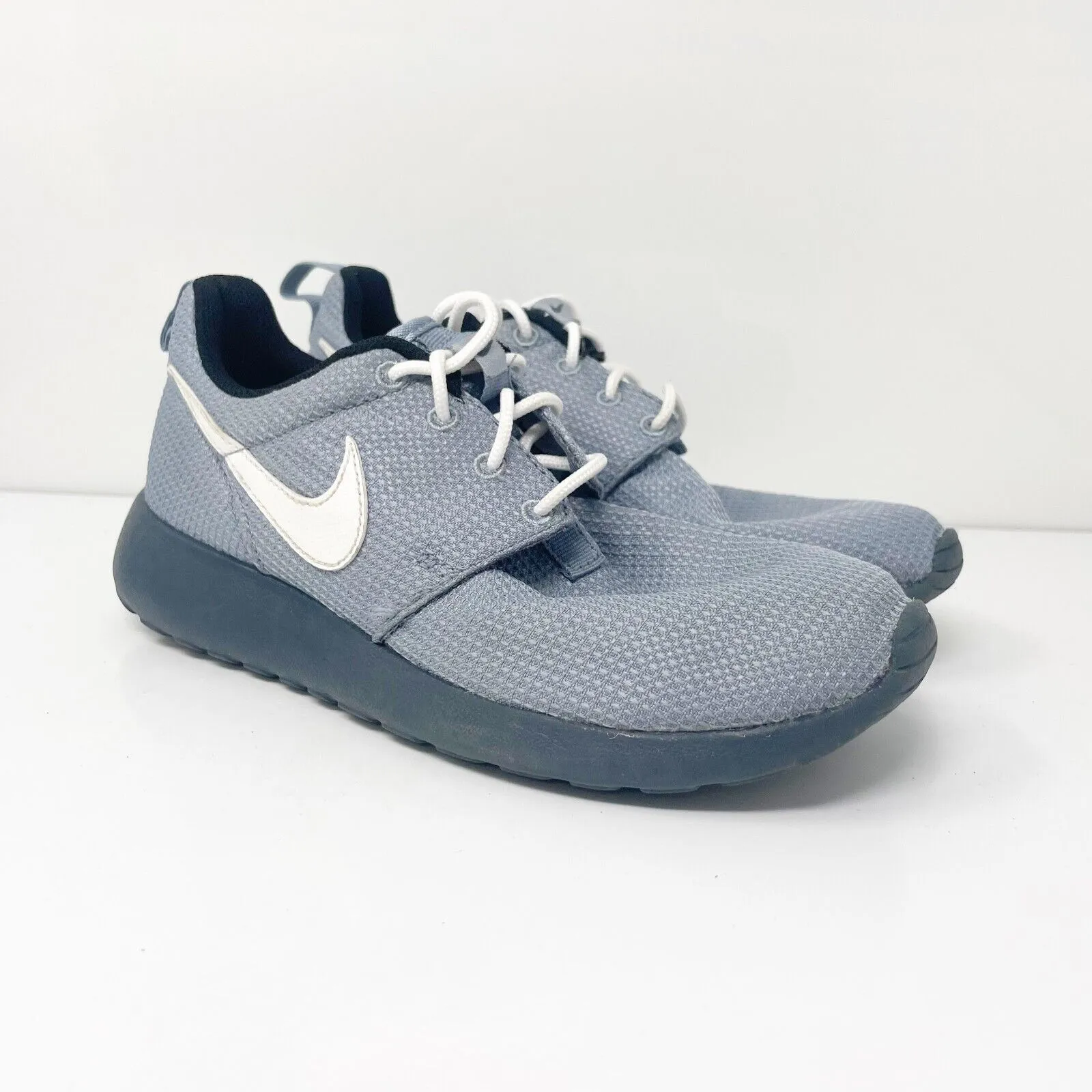 Nike Boys Rosherun 599728-015 Gray Running Shoes Sneakers Size 5Y