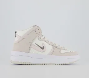 Nike Dunk High Up Sail Flat Pewter Phantom Light Soft Pink UK Size 4 - Buy Now