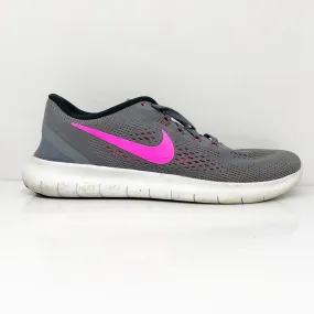 Nike Womens Free RN 831509-006 Gray Running Shoes Sneakers Size 8