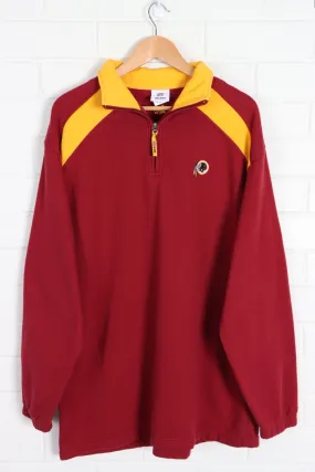 Washington Redskins XL Embroidered Logo 1/4 Zip Sweatshirt