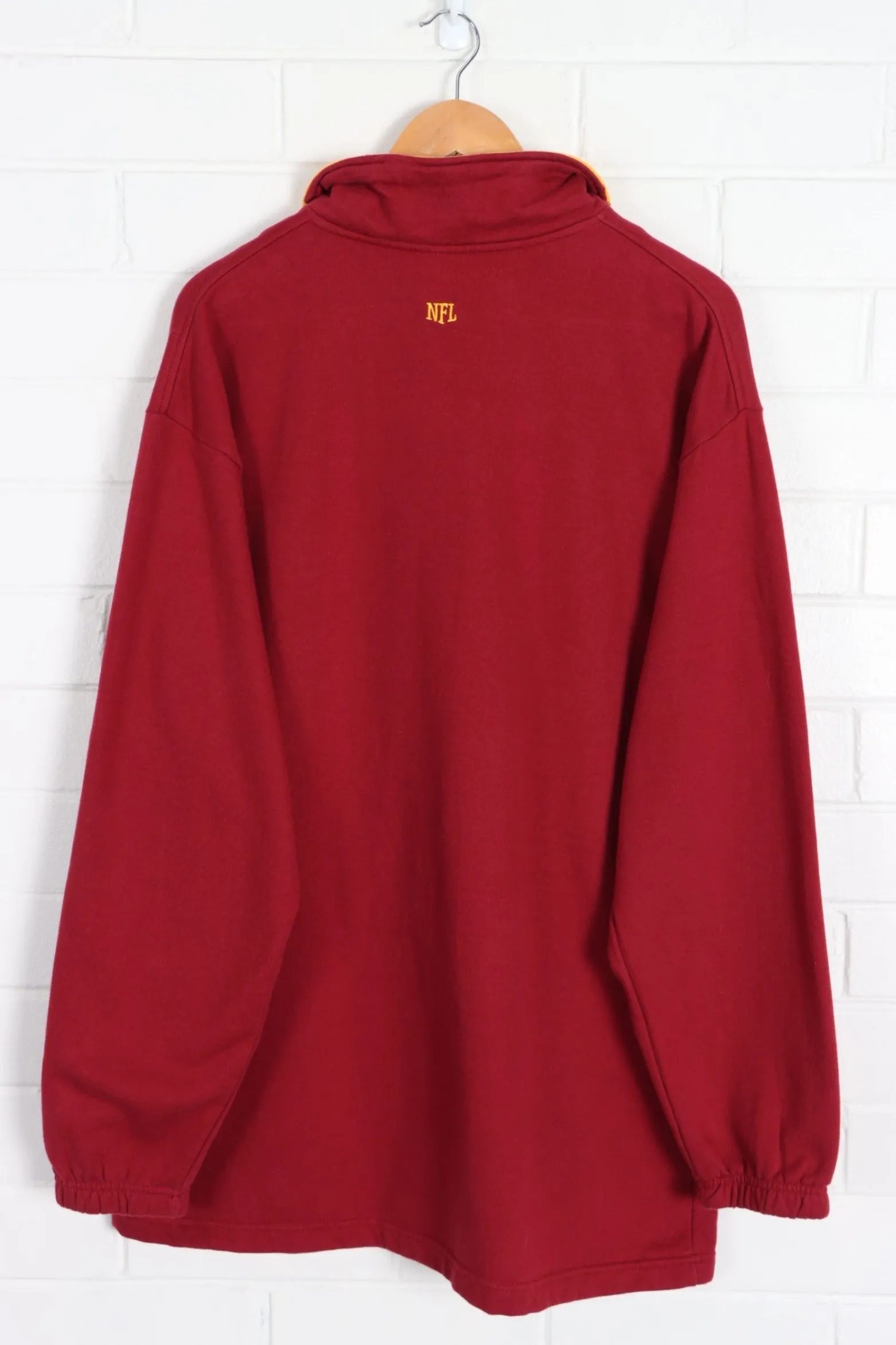 Washington Redskins XL Embroidered Logo 1/4 Zip Sweatshirt