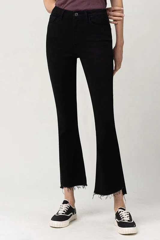 Noemi High Rise Crop Flare Stretch Jeans