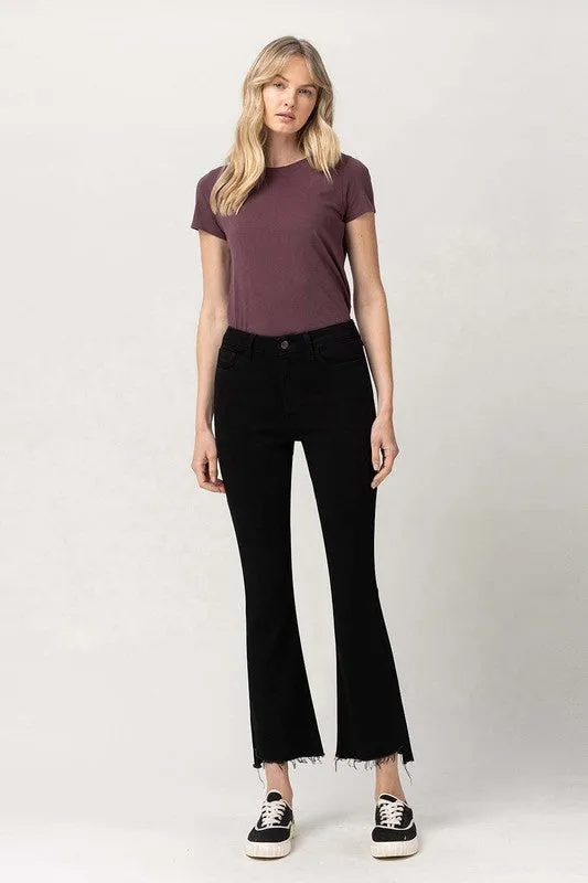 Noemi High Rise Crop Flare Stretch Jeans