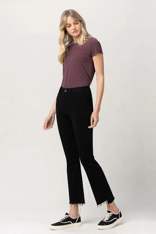 Noemi High Rise Crop Flare Stretch Jeans