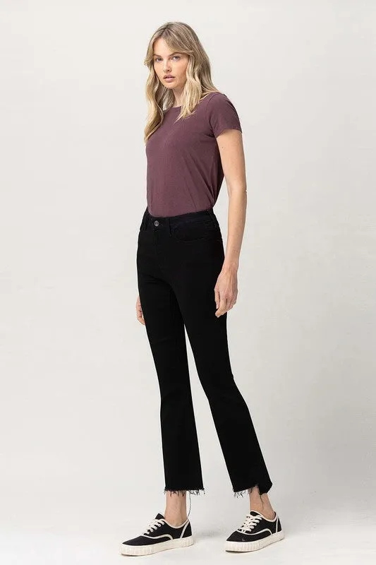 Noemi High Rise Crop Flare Stretch Jeans