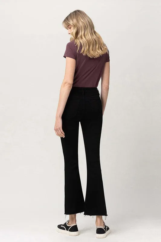 Noemi High Rise Crop Flare Stretch Jeans