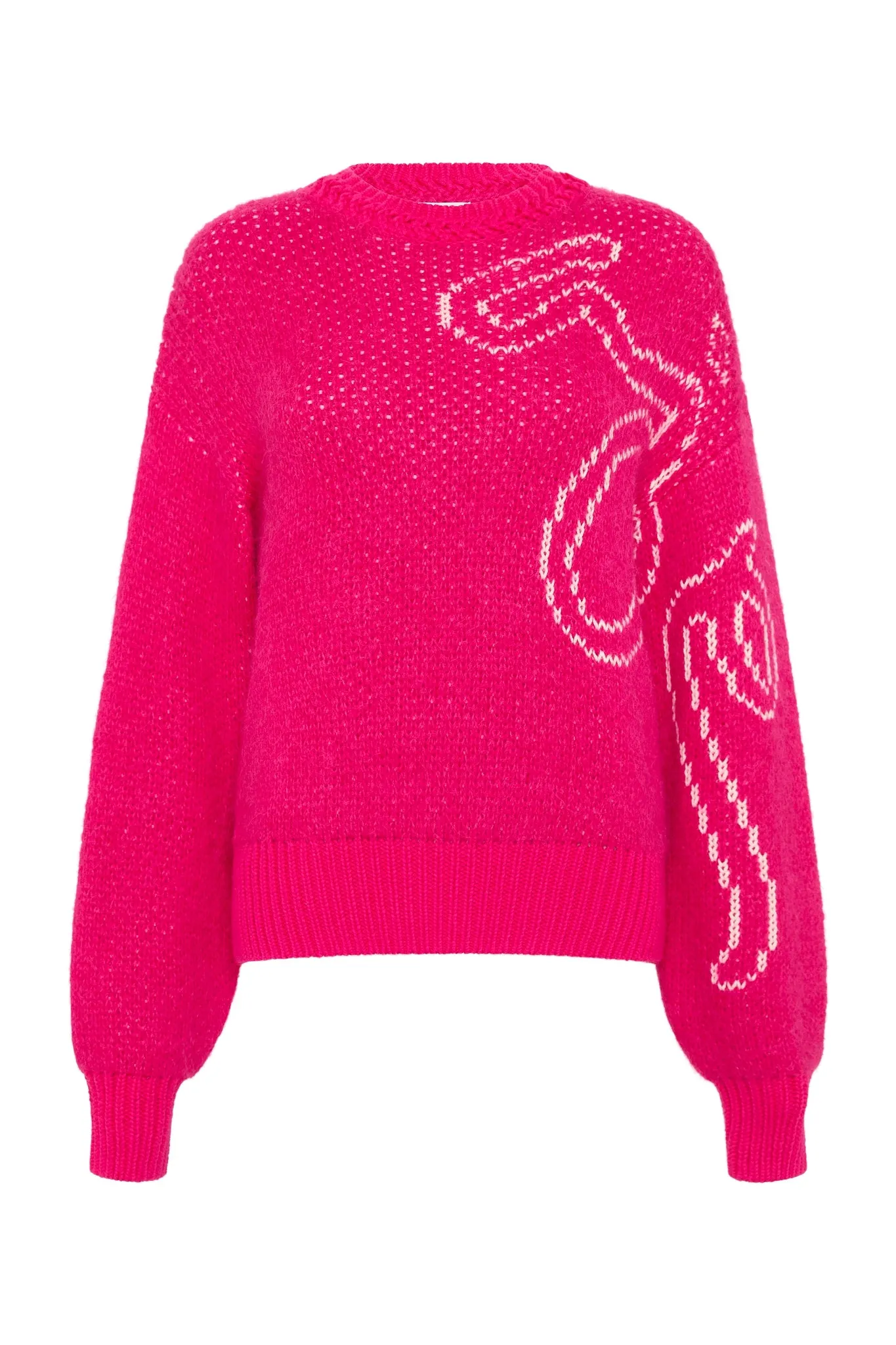 Nora Jacquard Jumper with Logo