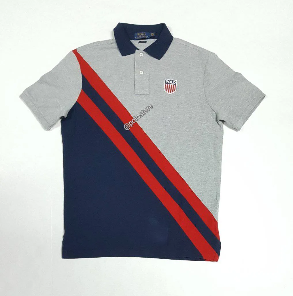 Nwt Polo Ralph Lauren Kswiss Patch Classic Fit Polo Shirt