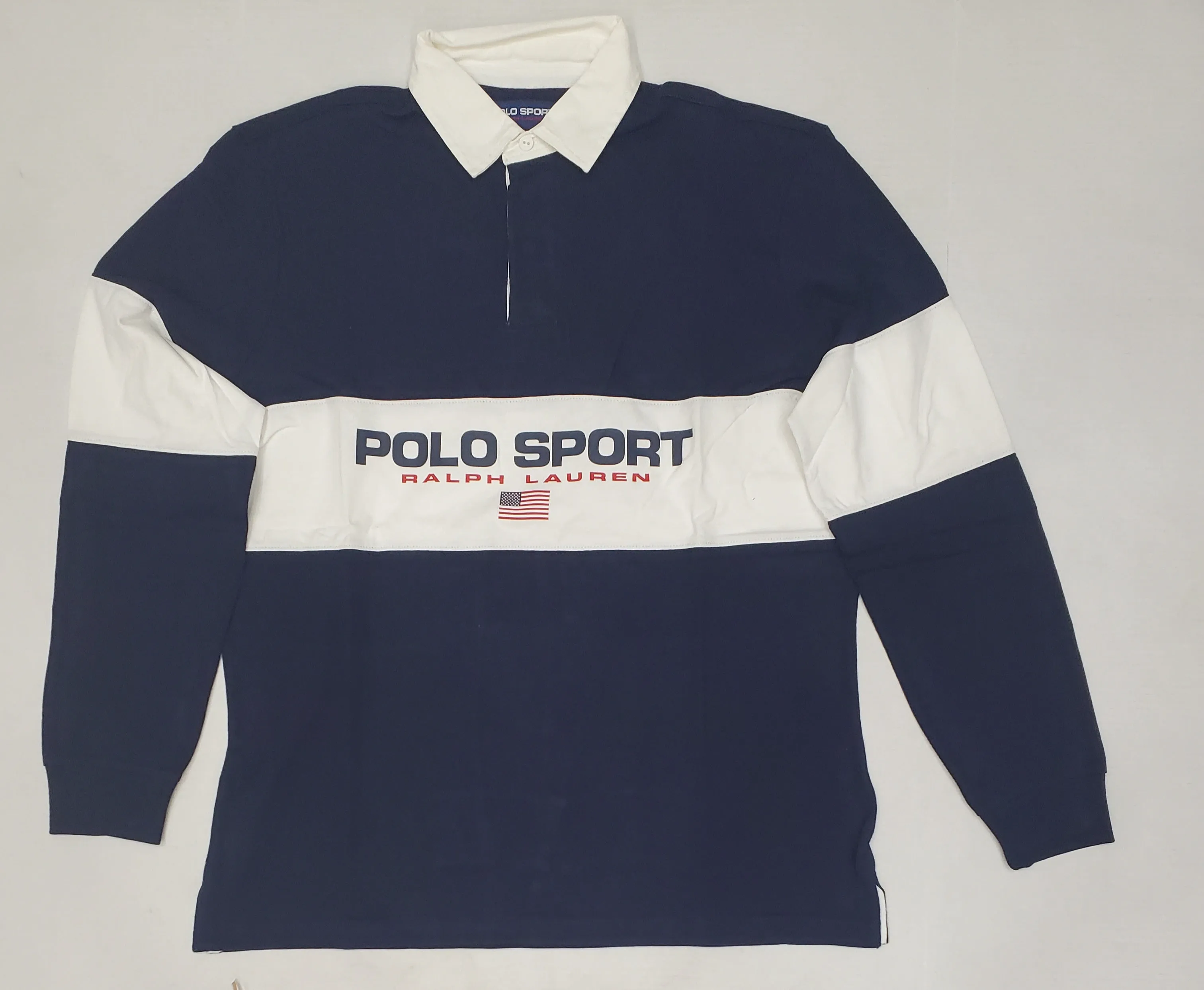 Nwt Polo Ralph Lauren Navy/White Polo Sport Classic Fit Rugby