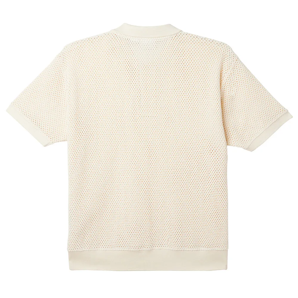 OBEY DUKE MESH POLO // UNBLEACHED