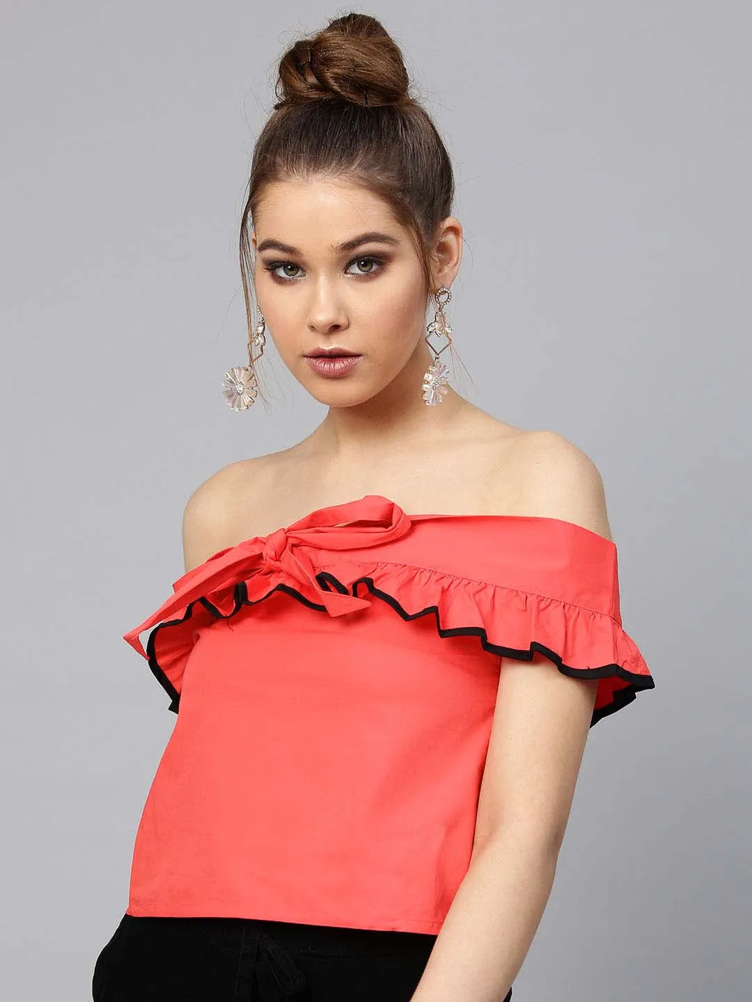 Off Shoulder Knot Top