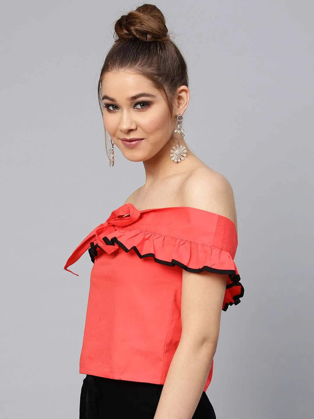 Off Shoulder Knot Top