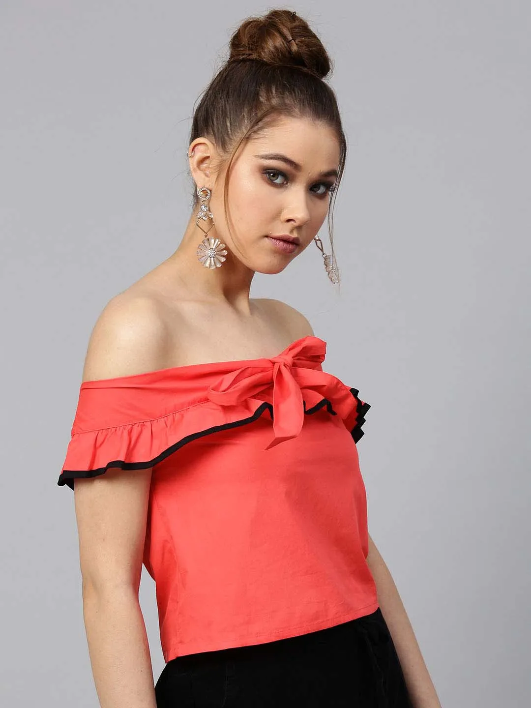 Off Shoulder Knot Top