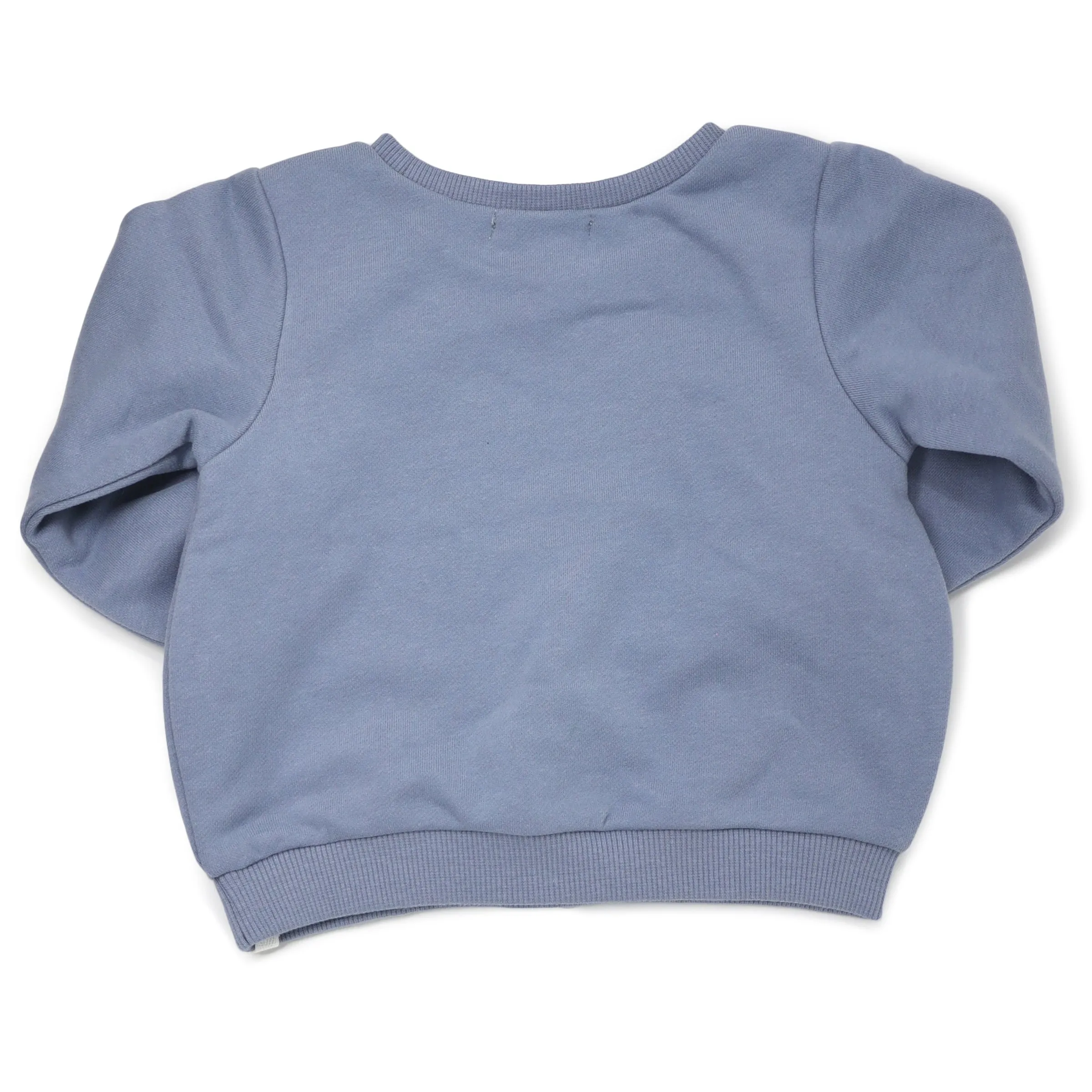 Brooklyn Boxy Sweatshirt with I'm the Fun One Print in Fog Gray