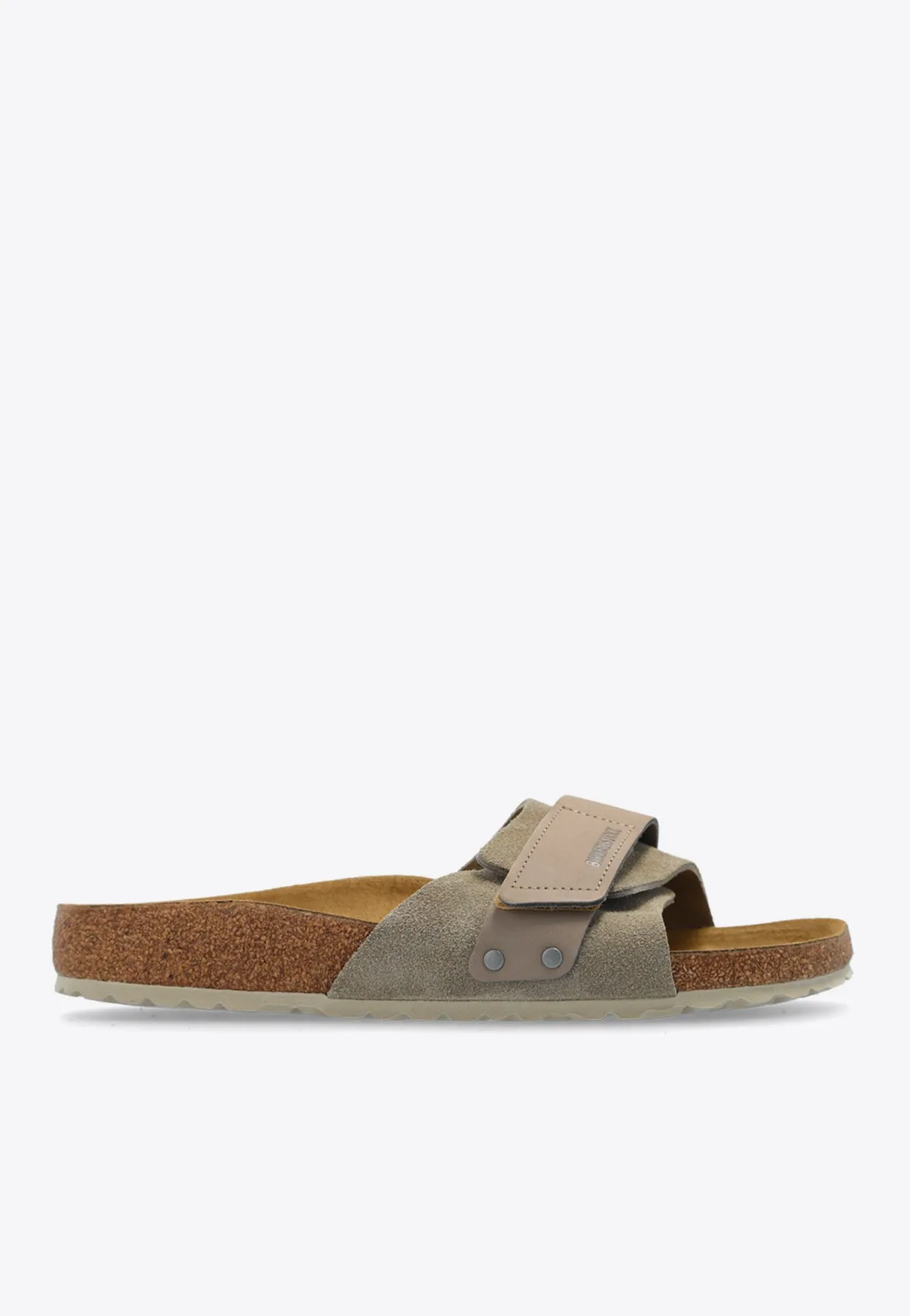 Oita Logo-Embossed Suede Slides