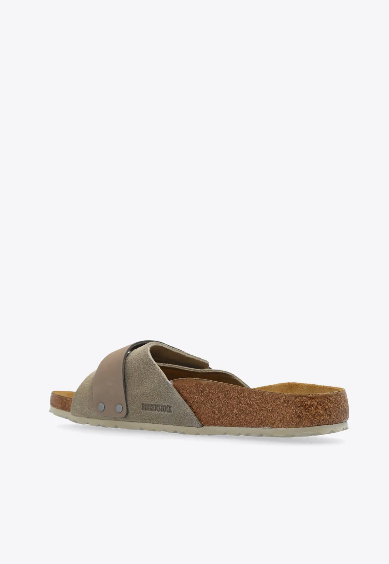 Oita Logo-Embossed Suede Slides