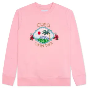 Pink Okinawa Embroidered Sweatshirt