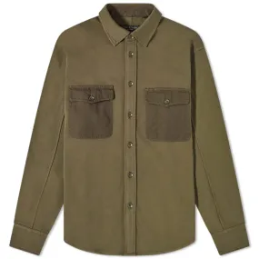 Olive Rag and Bone Jack Knit Overshirt