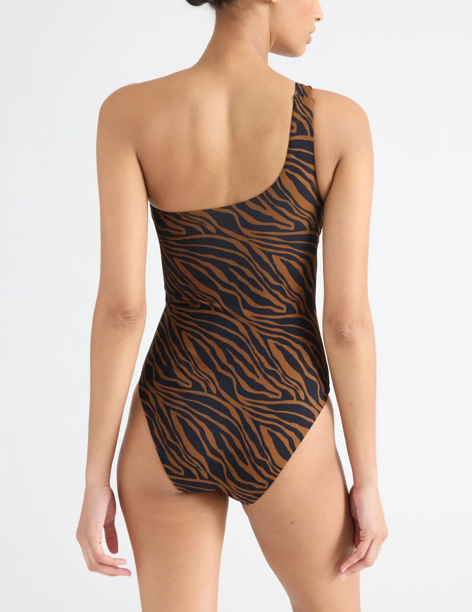 One Shoulder One Piece Swimsuit