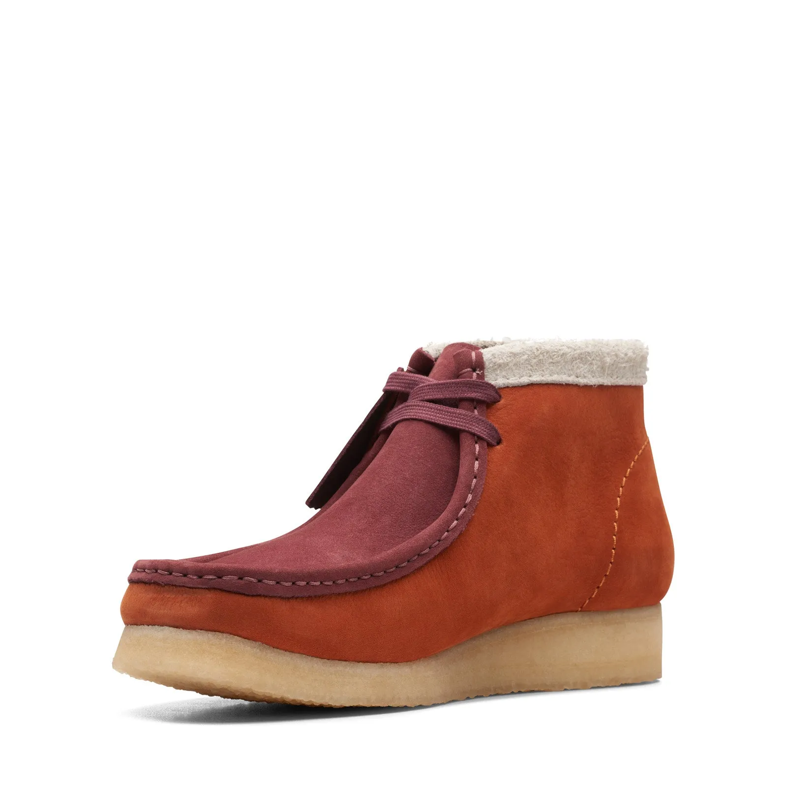 Orange Suede Men's Wallabee Chukka Boots by Clarks (Style 26168830)