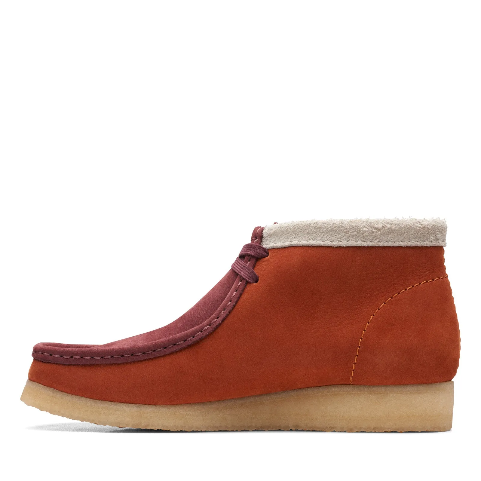 Orange Suede Men's Wallabee Chukka Boots by Clarks (Style 26168830)