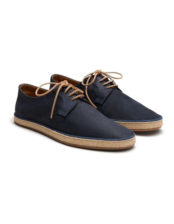 Panama Nubuck Navy Espadrilles