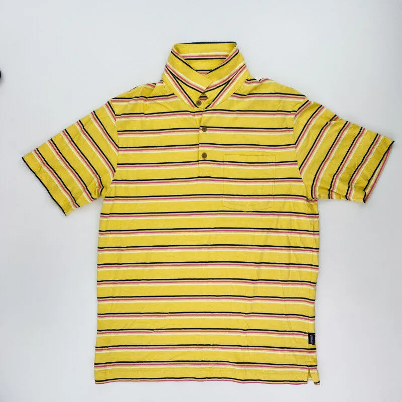 Men's Second Hand Organic Cotton LW Polo by Patagonia - Yellow - M