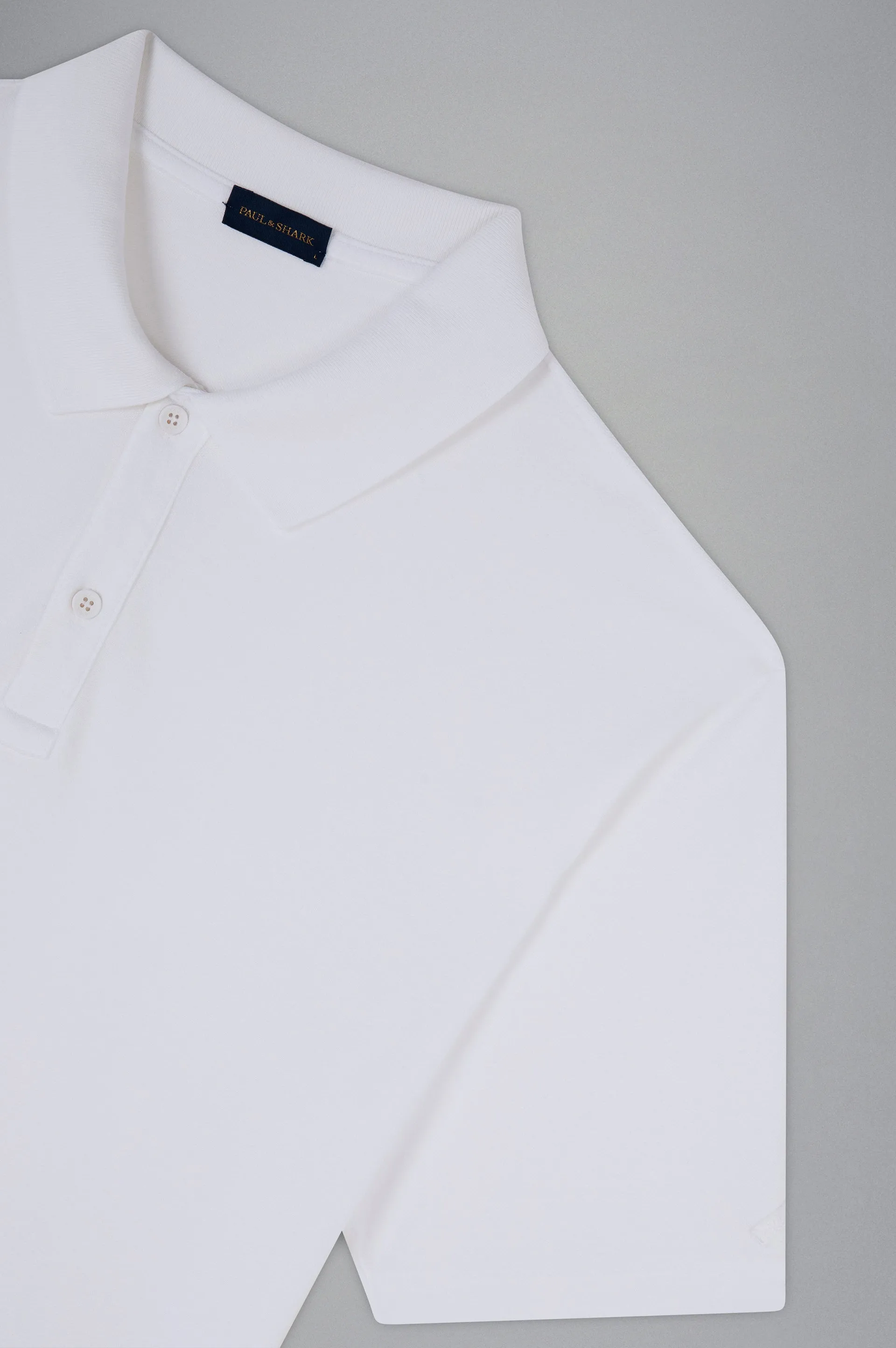 Paul & Shark White Cotton Piqué Polo