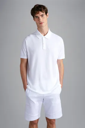 Paul & Shark White Cotton Piqué Polo