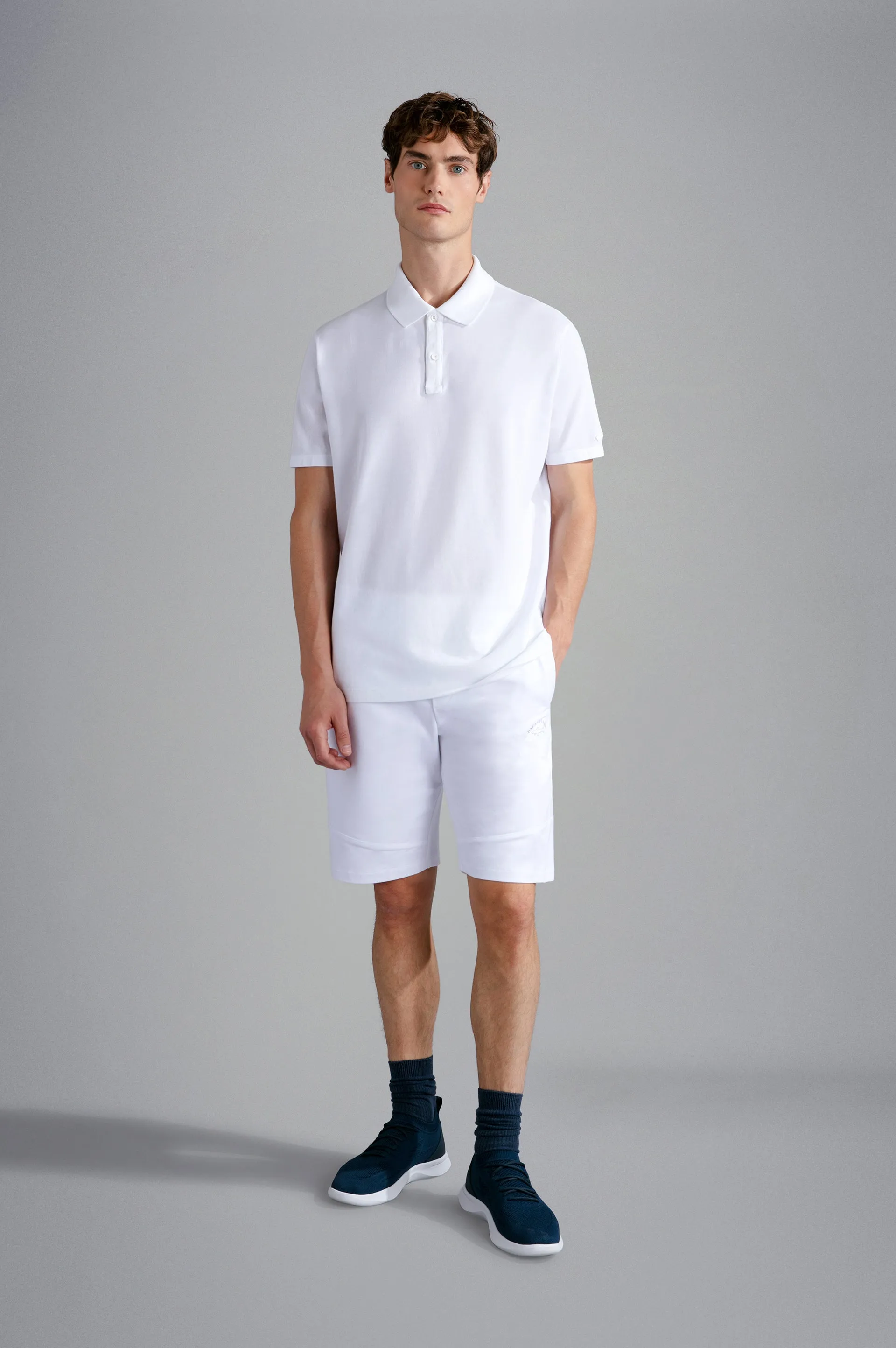 Paul & Shark White Cotton Piqué Polo