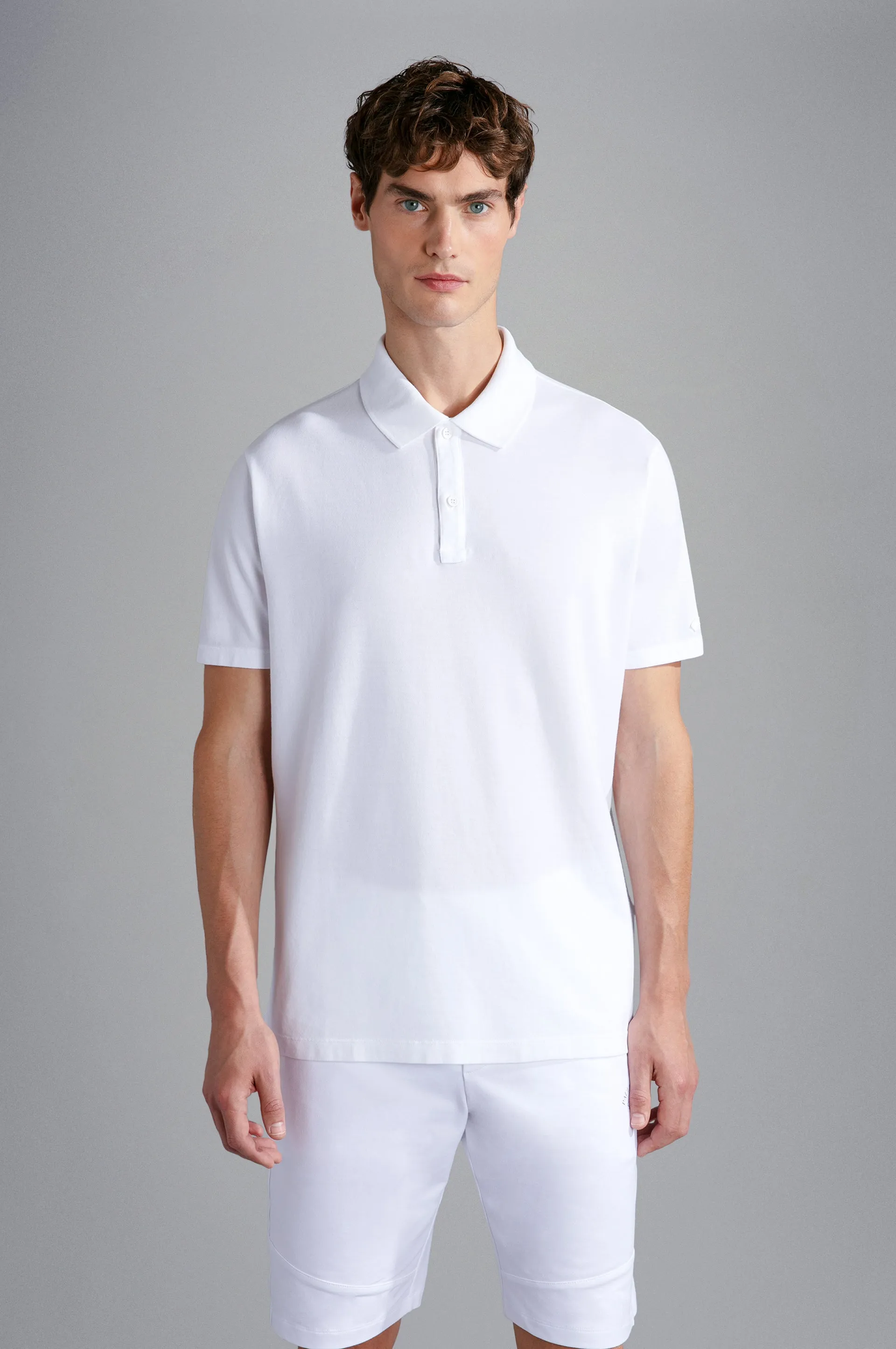 Paul & Shark White Cotton Piqué Polo