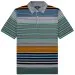 Paul Smith Striped Knitted Polo in Smoke