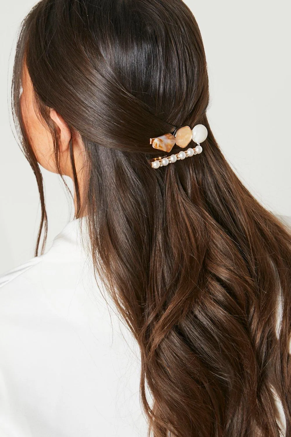 Pearl And Stone 2 Pack Hair Slides